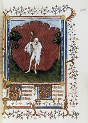 Folkmassorna, miniatyr av Jacquemart de Hesdin (1348-1413) från Petites Heures av Jean de France, Duc de Berry, ca 1386
