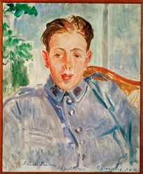 Francis Poulenc, kompositör (målning på duk)