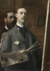 Självporträtt med Raphael de Ochoa