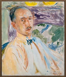 Studie för porträttet av François Mauriac (1885-1970), fransk författare, Målning av Jacques Émile Blanche (1861-1942) utförd 1923. Fotografi, KIM Youngtae, Rouen, Rouens konstmuseum.