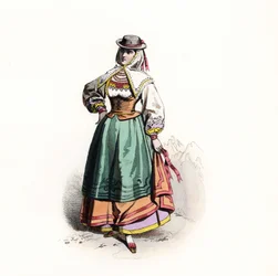Kvinna från Salamanca, Spanien