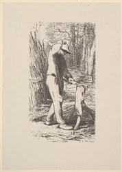 Vedhuggare gör en tjuv, 1853.