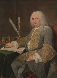 Porträtt av Jean-Gabriel du Theil vid undertecknandet av Wienfördraget, 1738-1740.
