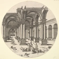 Perspektivvy, Isis tempel, 1551.
