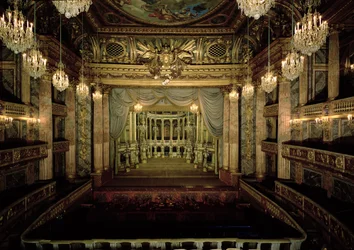 Operahusets interiör, färdigställd 1770 (restaurerad 1952-71)