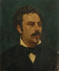 Porträtt av kompositören Gabriel Fauré 1845-1924, 1878.