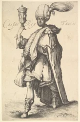 Caspar, efter en serie av de tre magi av Jacques Bellange.