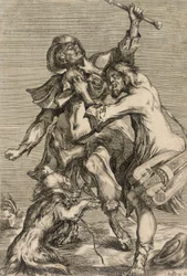 Drejeliraspelare angriper en pilgrim