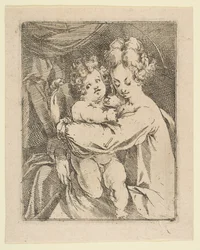 Madonna och barn, 1612-16.