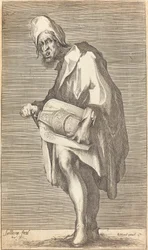 The Blind Hurdy Guurdy Player.