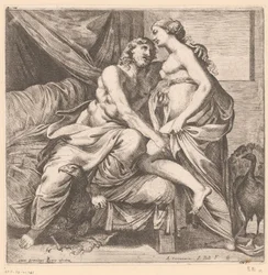 Jupiter och Juno Mytologiska scener efter fresker i Palazzo Farnese i Rom (serietitel)