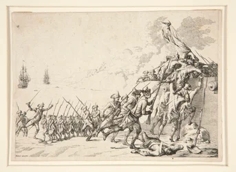 Attack på ett fort från havet