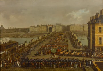 Den kejserliga processionen på väg till kröningsceremonin den 2 dec. 1804, 1805.