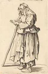 Tiggarkvinna som tar emot välgörenhet, c. 1622.