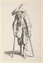 Tiggare med träben, från The Beggars (Le mendiant a la jambe de bois)