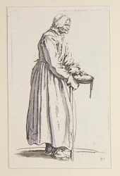 Tiggarkvinna som bär en skål, från The Beggars (La mendiante a la sebille)