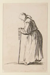 Tiggarkvinna med radband, från The Beggars (La mendiante aux rosaire)