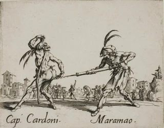 Kapten Cardoni - Maramao, plansch 22 från Balli di Sfessania