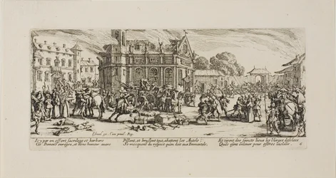 Förstörelse av ett kloster, tallrik sex från The Miseries of War