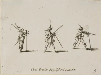 Firing the Musket, tallrik nio från The Military Exercises