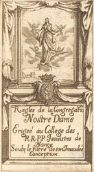 Frontispice för Reglerna för Our Lady Order