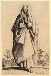 Frontispis, blad 1 ur serien "Jesus, de tolv apostlarna och Maria"