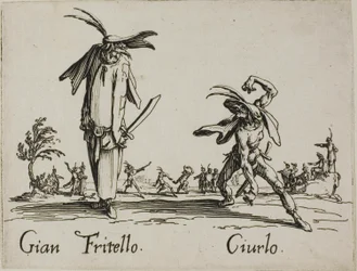 Gian Fritello - Ciurlo, platta 7 från Balli di Sfessania