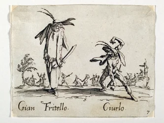 Gian Fritello och Ciurlo, figurer från Commedia dell