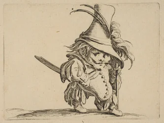 Mannen med en hängande mage och en..., 1616-22.