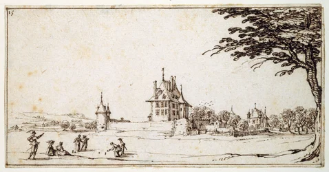La Neuve Malgrange (penna & brunt bläck på papper)