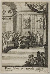 Maria presenterar Kristus i templet, från Jungfruns liv