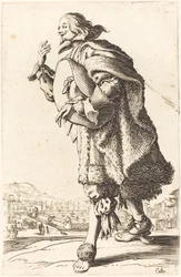 Adelsman med filthatt, bugning, ca. 16201623.