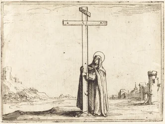 Nunna som omfamnar det heliga korset, 1628.