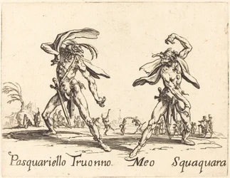 Pasquariello Truonno och Meo Squaquara, ca. 1622.