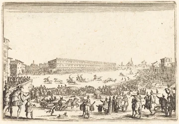 Piazza Santa Croce, Florens, ca. 1622.