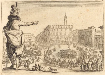 Piazza della Signoria, Florens, ca. 1622.