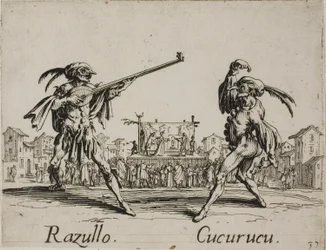 Razullo - Cucurucu, plansch 19 från Balli di Sfessania