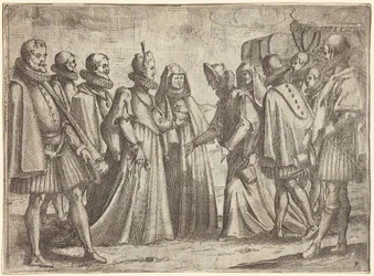 Mottagande i Mantua [recto]