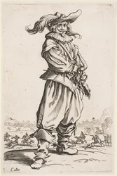 Soldat i en fjäderhatt, från serien "The Nobility of Lorraine"