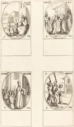 S:t Simeon Salus; Visitationen; Avsättning av jungfruns kläder; St Hiacintus