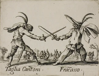 Taglia Cantoni - Fracasso, tallrik 24 från Balli di Sfessania