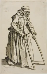Tiggaren på kryckor och hans tiggarplånbok, plansch tio från The Beggars