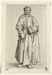 Tiggarna: Enögd kvinna, ca. 1623.