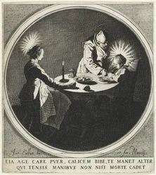 The Blessing Le Bénédicité även känd som The Holy Family at Table, 1628.