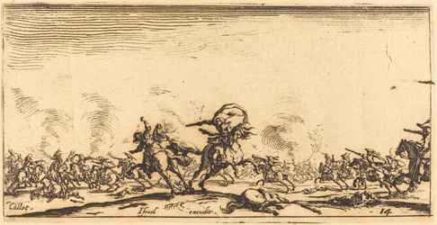Kavalleristriden med pistoler, ca. 16321634.