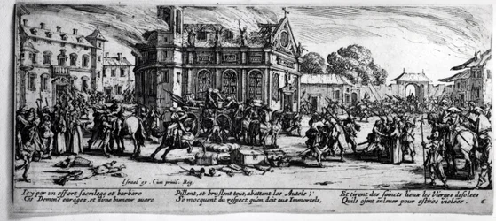 The Destruction of a Monastery, plåt 6 från 
