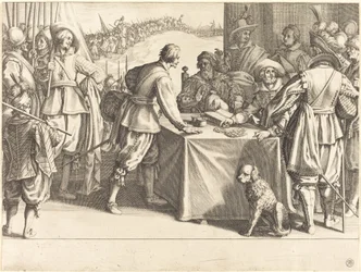 Anställningen av trupperna, c. 1614.