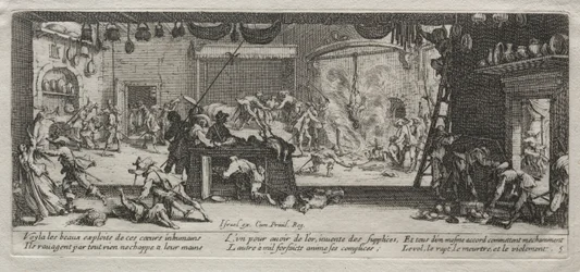 Krigets stora elände: plundring, 1633.