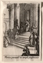 Jungfruns liv: Presentationen av Jungfrun i templet.