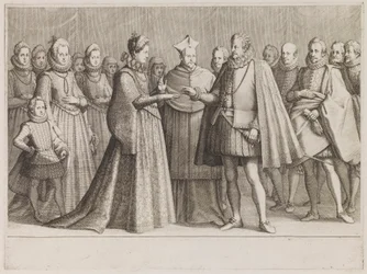 Ferdinand I:s äktenskap med Christine av Lothringen, ur serien ”Ferdinand de